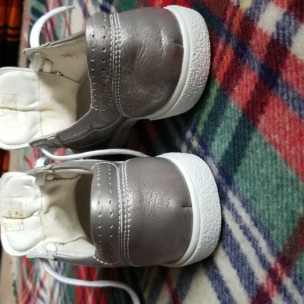 Josef Seibel Caspian Leather Sneakers Silver Size 38/ 7 - 7.5 - Picture 7 of 8